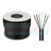 7 Core Cable 6x14/0.30mm 1mm² (8.75A) & 1x 28/030mm 2mm² (17.5A) 100m Roll